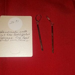 Rose Gold drop earrings